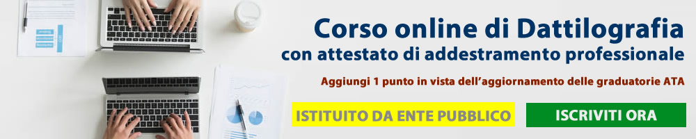 corso ata dattilografia